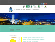 Tablet Screenshot of comune.sanlorenzoincampo.pu.it